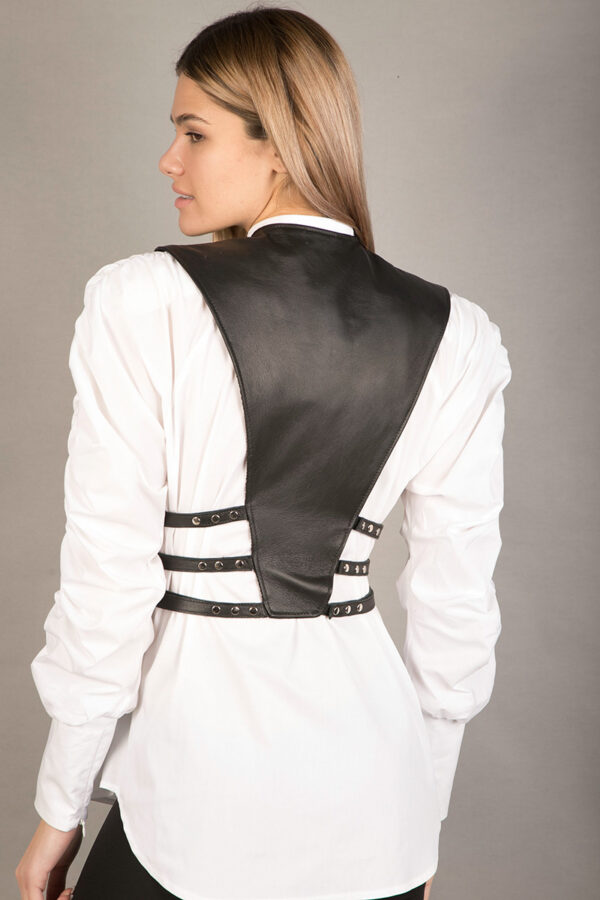 Leather vest accessories