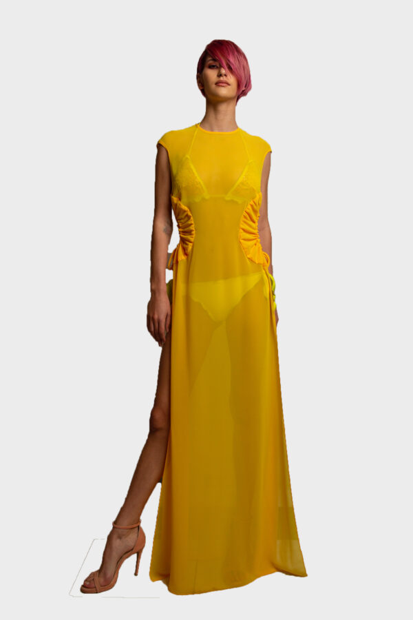 Transparent georgette dress
